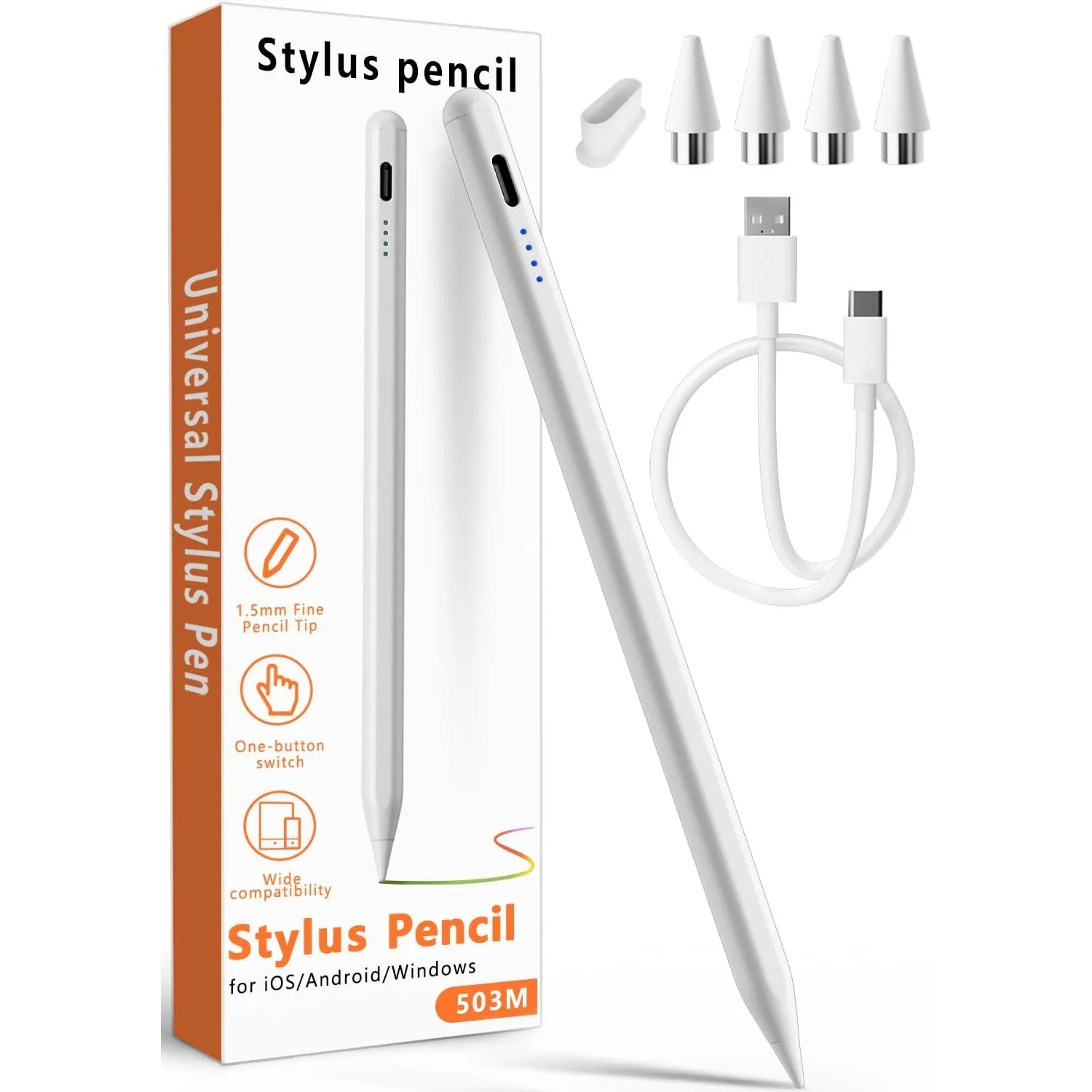 

Стилус для Samsung Galaxy Tab A9 A8 A7 S9 S10, карандаш для сенсорного экрана для смартфонов Xiaomi Huawei Vivo Lenovo iPhone 16-12