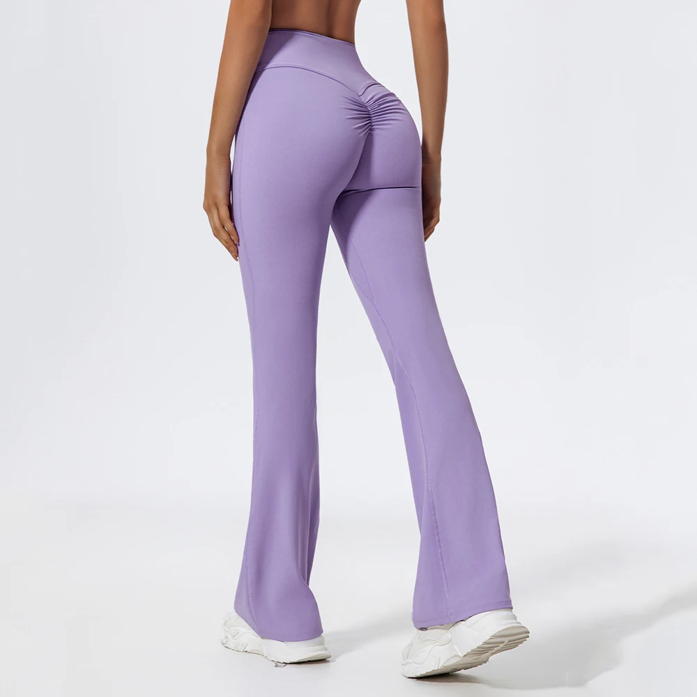 

Брюки для йоги, женские расклешенные леггинсы с высокой талией, спортивные леггинсы для тренажерного зала, фитнеса, бега, женские широкие брюки для йоги с контролем живота