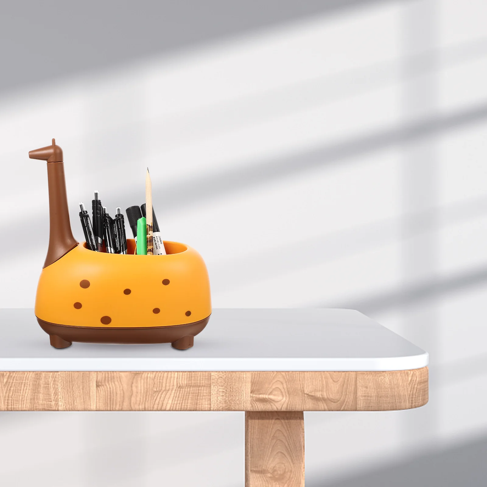 キリンペンホルダー大容量プラスチック鉛筆オーガナイザー学生デスクオフィス文具収納鉛筆ホルダー