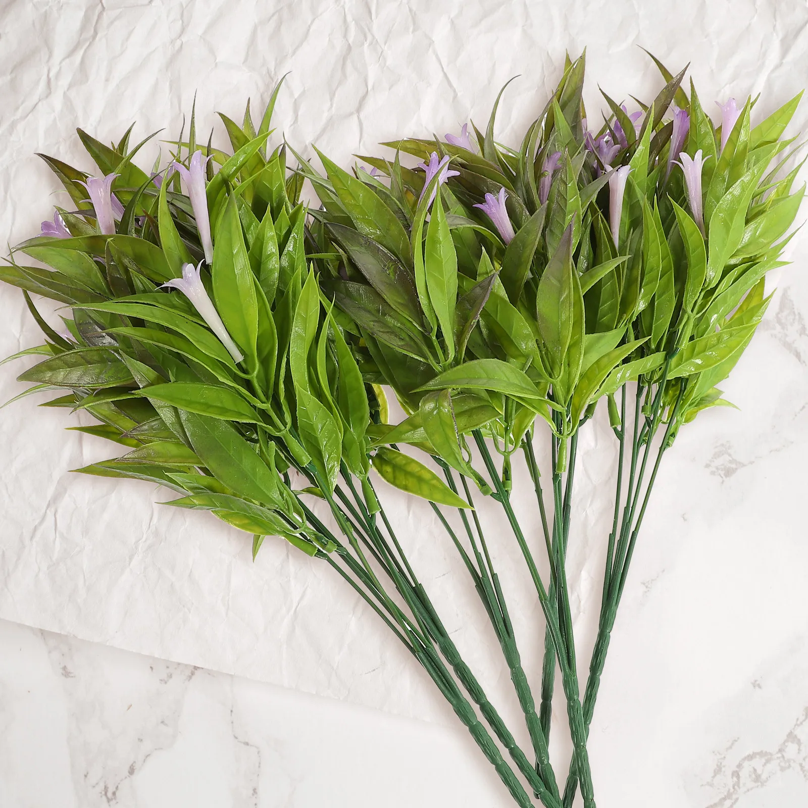 

6pcs Artificial Morning Glory Flowers Fake Decor For Wedding Home Living Room Decoration Faux Flower Bouquet Plastic Plant Adorn