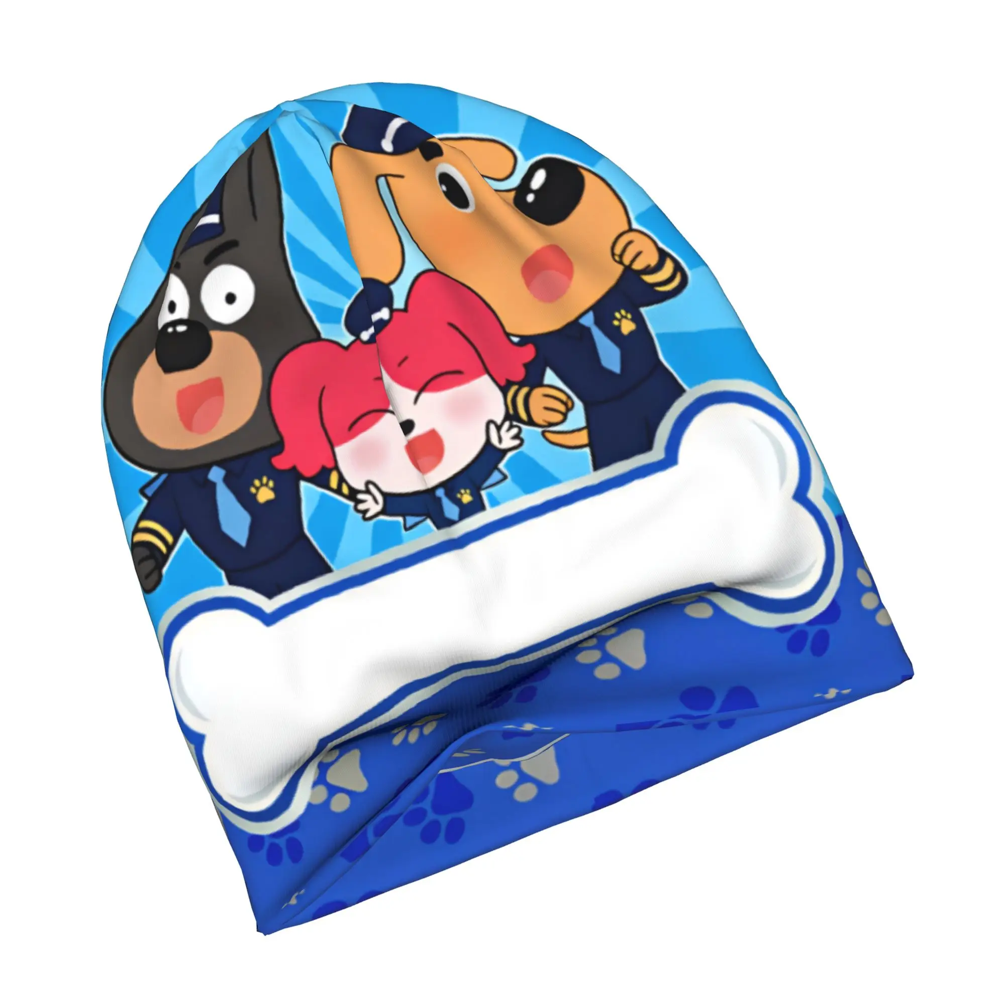 S-Sheriff L-Labrador D-Dog Cartoon Skullies Beanies Caps Unisex Winter Warm Knitting Hat Street Adult Bonnet Hats Ski Cap