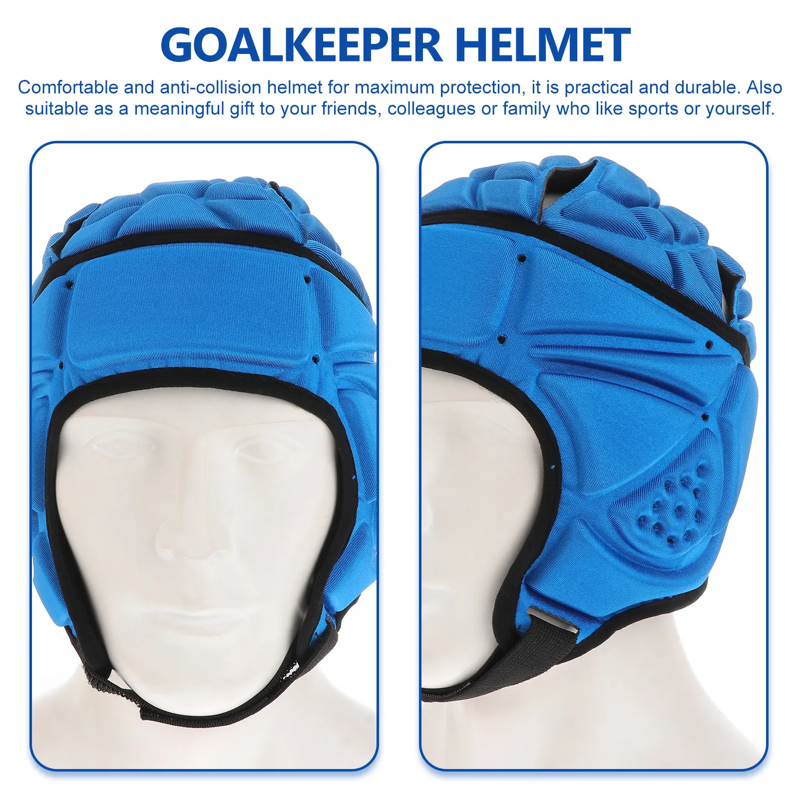 

Футбольная спортивная шапка, защитная экипировка для вратаря, для катания на коньках, для регби, с мягкой подкладкой, вентилируемая, с функцией снятия давления, комфортная