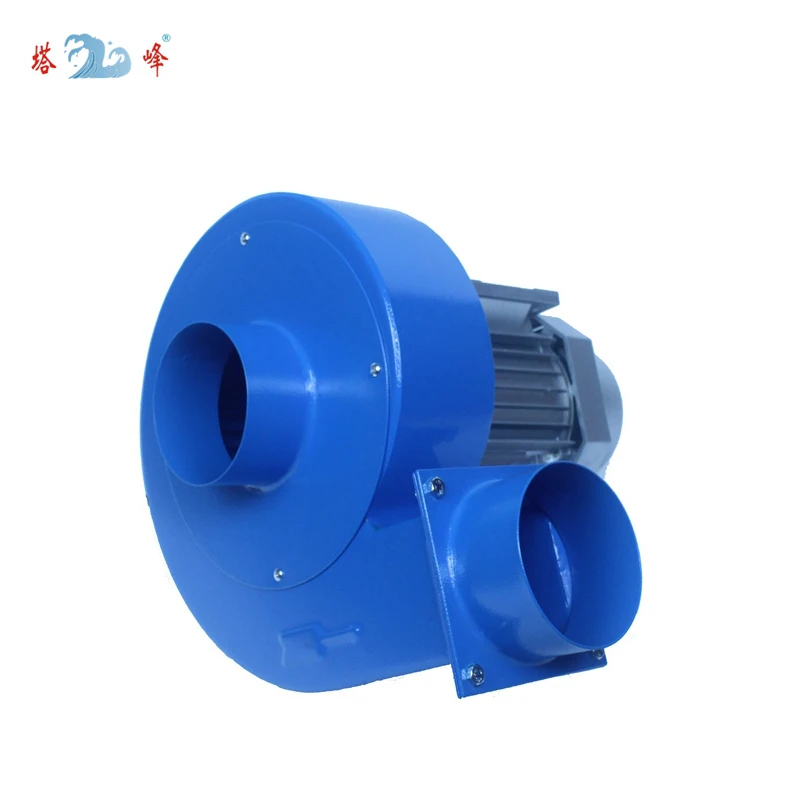 0.75kw stepless speed VFD regulate industrial hot air dust exhaust blower centrifugal fans 380 with 100mm pipe