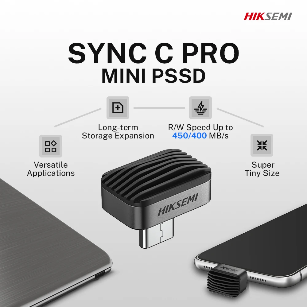 HIKSEMI MINI USB 3.2 High Speed Flash Drive Pen Drive Waterproof Flash Disk Mini PSSD 128GB 256GB U Disk Type-C