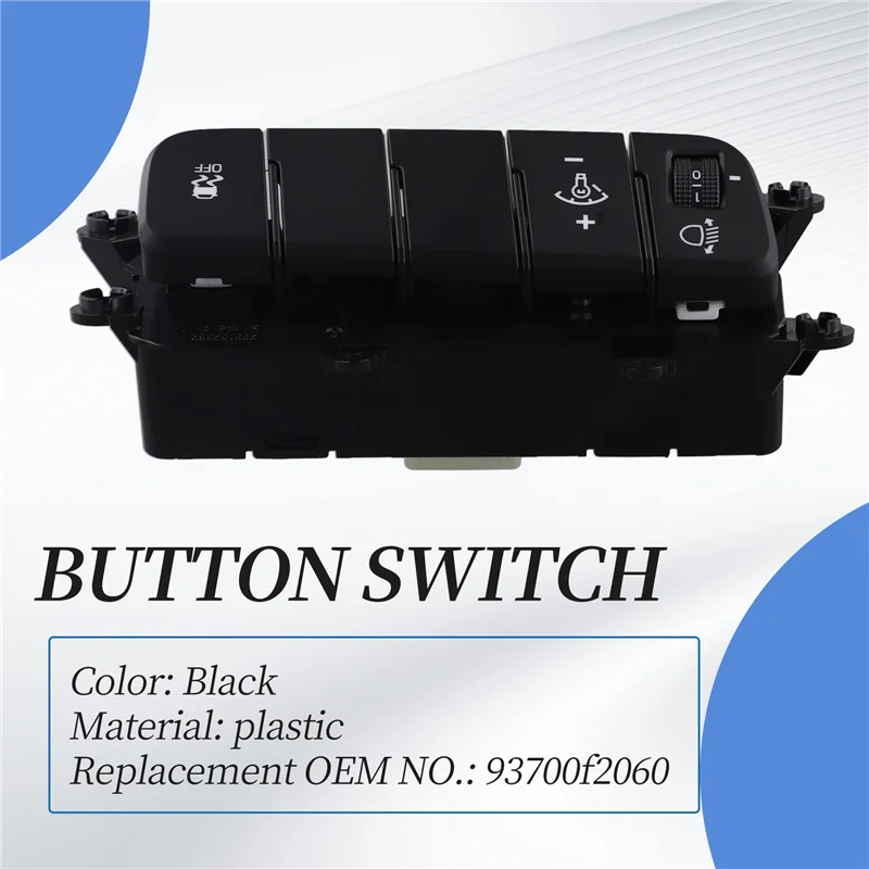 Durable 93700F2060 Instrument Lamp Switch Headlight Adjustment Switch Button For Hyundai Elantra AD 2016-2018 - Image 6