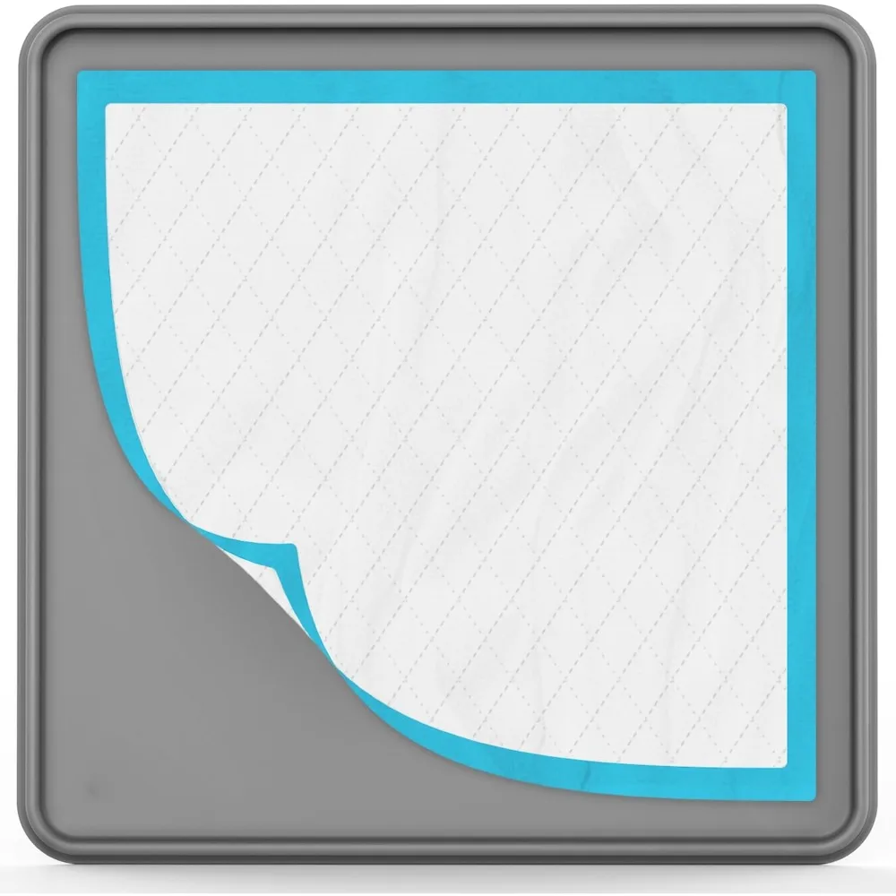 

Dog urinal tray holder - suitable for 24 x 24 inch training pads, high edge silicone pads with no overflow protrusions