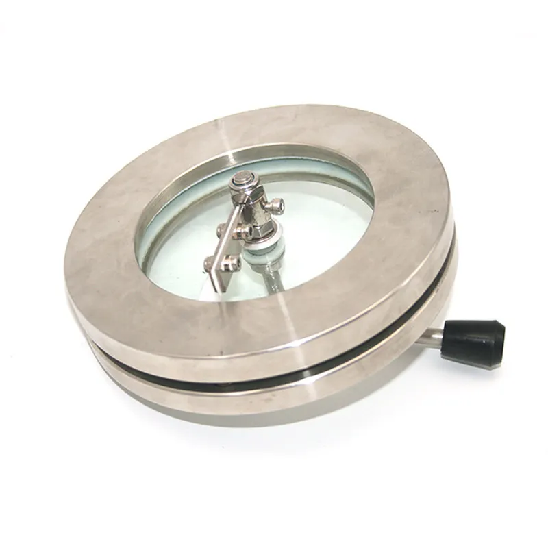 304 stainless steel flange sight glass with brush scraper scraper plate clamping welding observation glass window