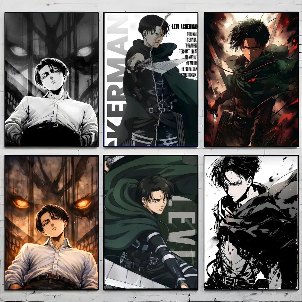 Anime Soldier A-Attack on Titan Levi Ackerman Poster Premium Decor Art & Gift for Household Lounge Home Ornaments