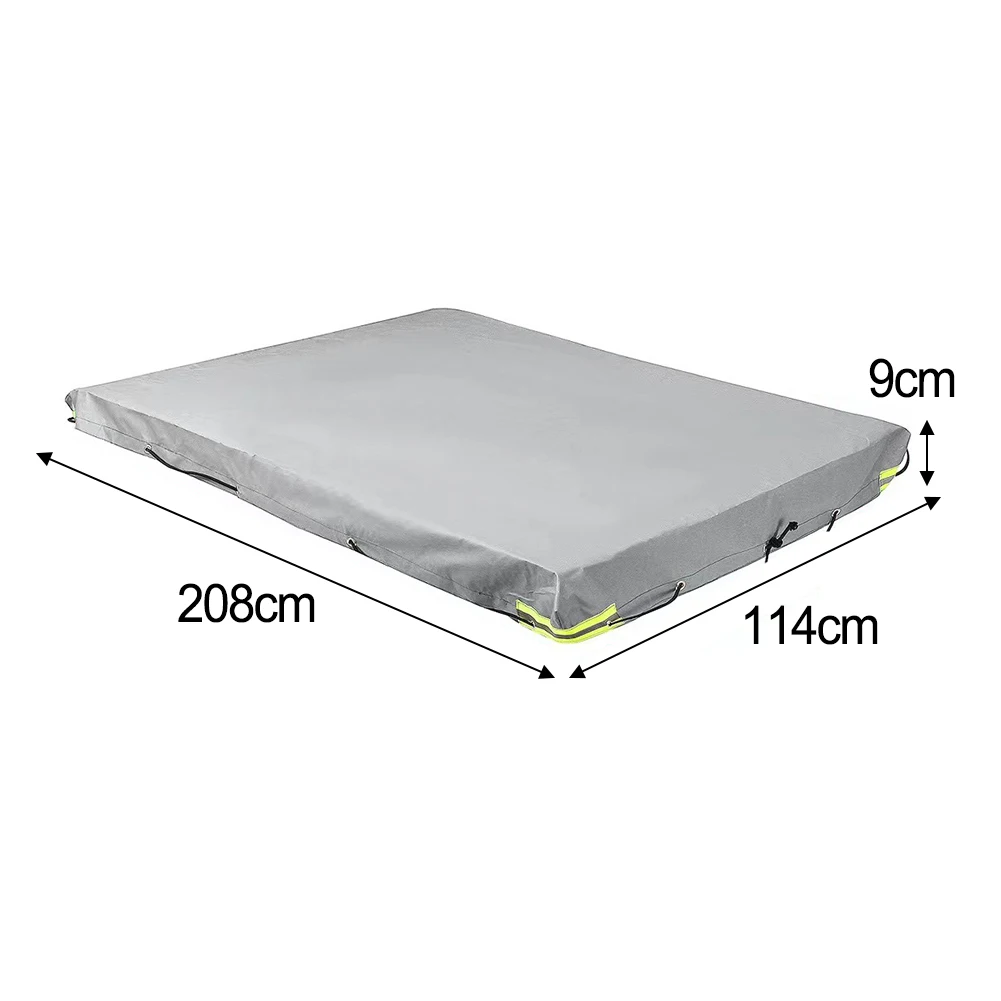 Protective Cover Trailer Cover Outdoor Protection Easy Installation Reinforced Grommets Rust Prevention 207*114*10cm