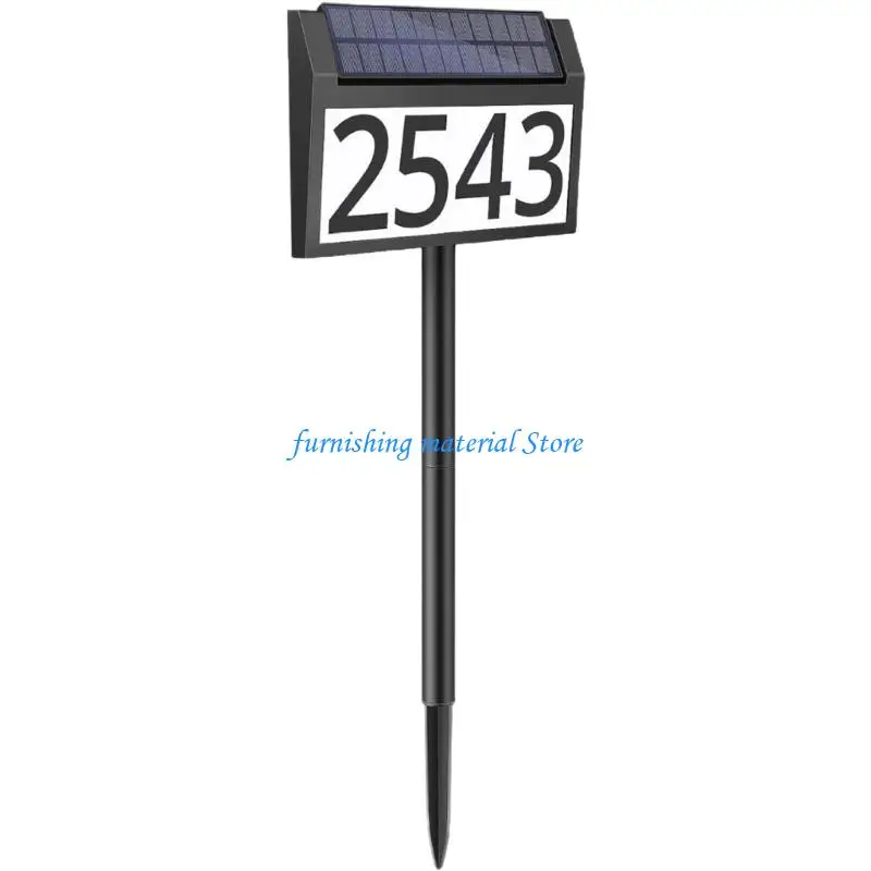 Y5GD Permanent Plastic Solar Lamp For Outdoor House Number Impermeable Lighting