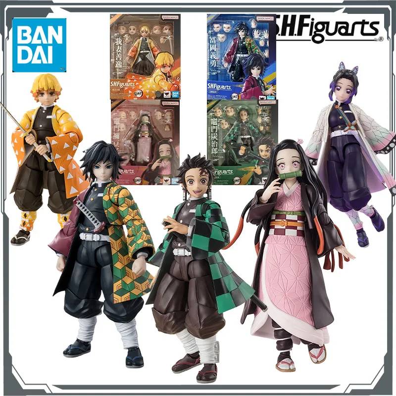 

Bandai Original S.H.Figuarts Shinobu Kocho Zenitsu Agatsuma Tomioka Giyuu Kamado Nezuko Tanjiro Kamado Anime Figures Toys Boys