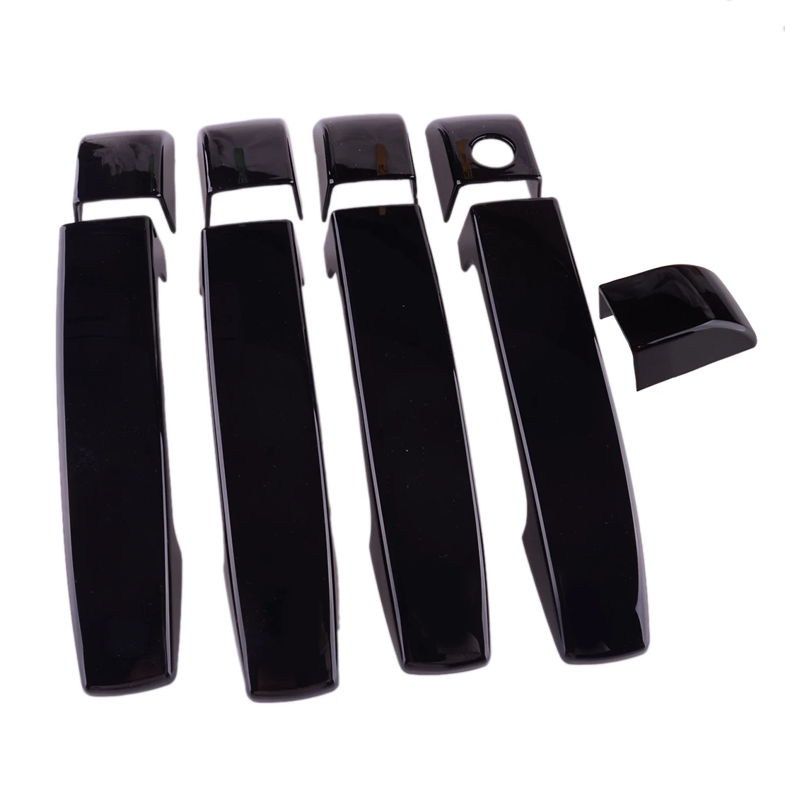 

1 Set Car Exterior Door Handle Trim Bezel Cover fit for Land Rover Range Rover L322 2002 2003 2004 2005 2006 2007-2012 Black ABS