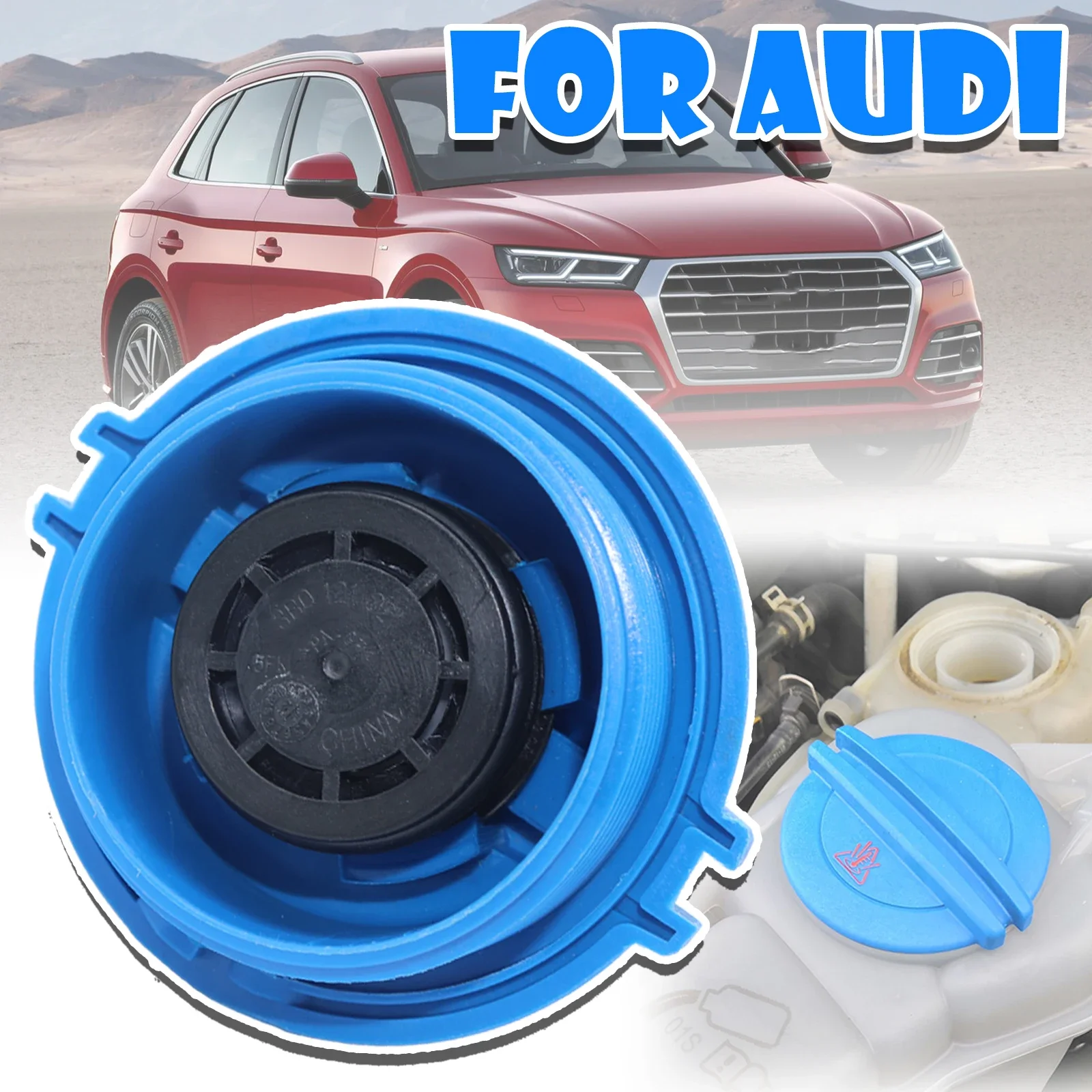 

For Audi A6 A7 Q5 RS3 RS4 Expansion Tank Cap Engine Coolant Recovery Lid Seal Header Overflow Bottle Reservoir Radiator Cover