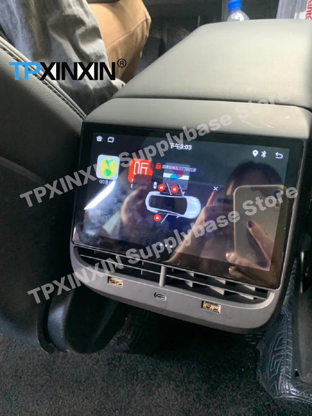 7 pollici per Tesla Model 1 3 Y X S lettore multimediale Android Display del sistema di intrattenimento del sedile posteriore con controllo