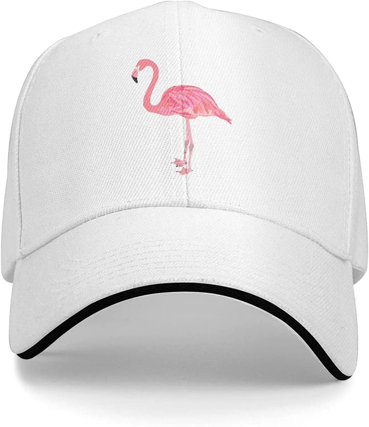 Pink Flamingo Bird Unisex Dad Hat Adjustable Trucker Hat Classic Baseball Cap