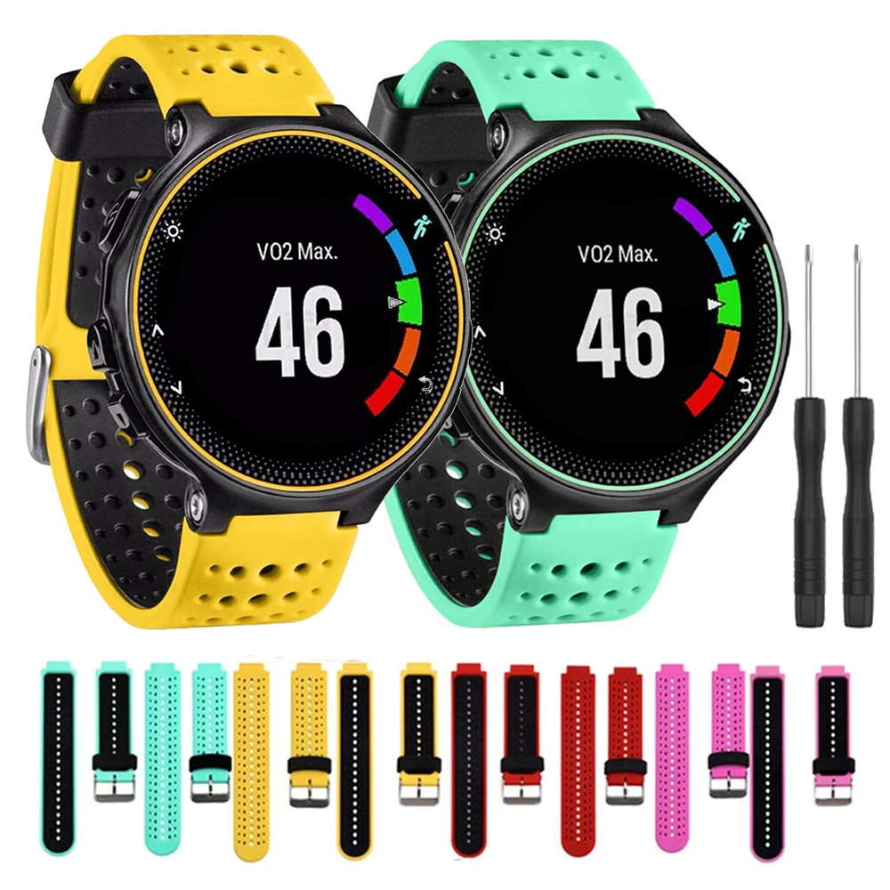 Sport Silicone Strap For Garmin Forerunner 230 235 220 620 630 735XT Smart Watch Band