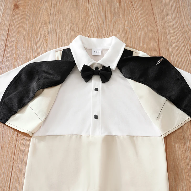 ملابس حديثي الولادة بدلة رجالية للحفلات مريحة وناعمة للأولاد والبنات للربيع والخريف بأكمام طويلة