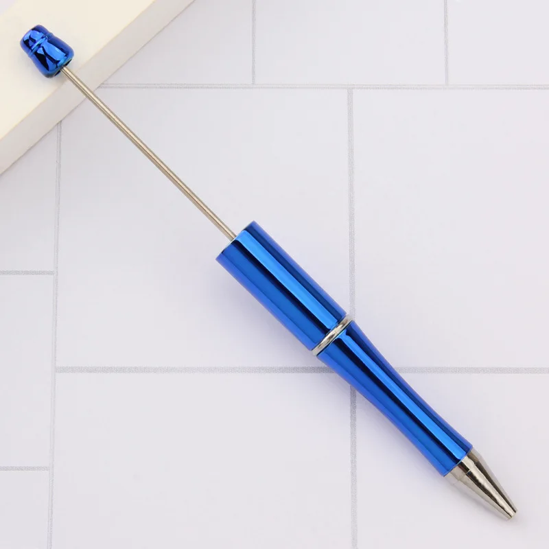 1Pcs DIY Mixed Beaded Ballpoint Pen Creative Beadable Pen Wedding Party Guest Gift Guest Christmas Decor for Home Carving logo