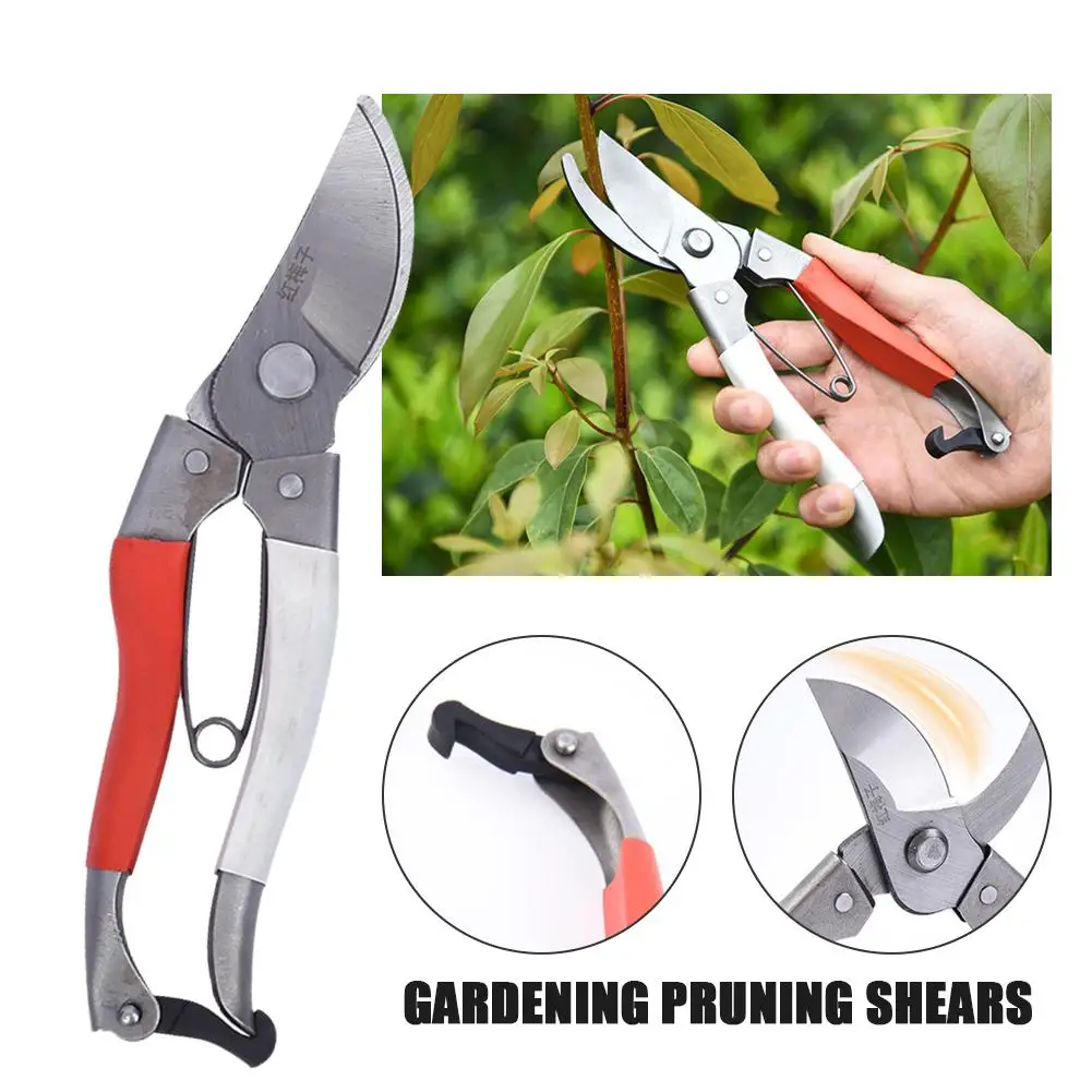 Pruning Shear Garden Tools Sharp Professional Garden Scissors Stainless Steel Pruning Shear Scissor For Flowers Branches Gr L0I6