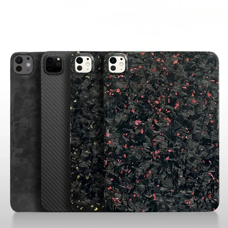 Suitable for iPad. Made of forged carbon fiber. Resistant to bending, lightweight and shockproof.
