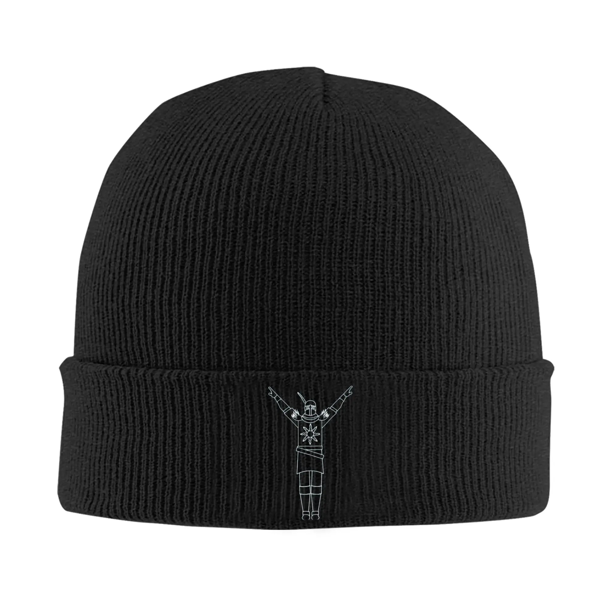  Dark Souls Praise The Sun  Knit Cuff Beanie Skull Hats For Women Men  Warm Winter Bonnet Knitting Hat