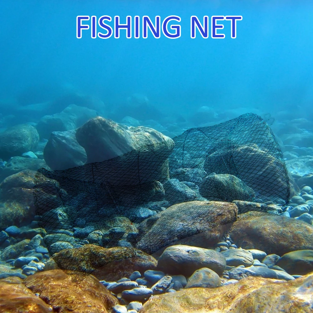 Foldable Fishing Cast Net Crab Trap Fish Cages Fish Loach Crayfish Shrimp Net Automatic Retractable Shrimp Trap