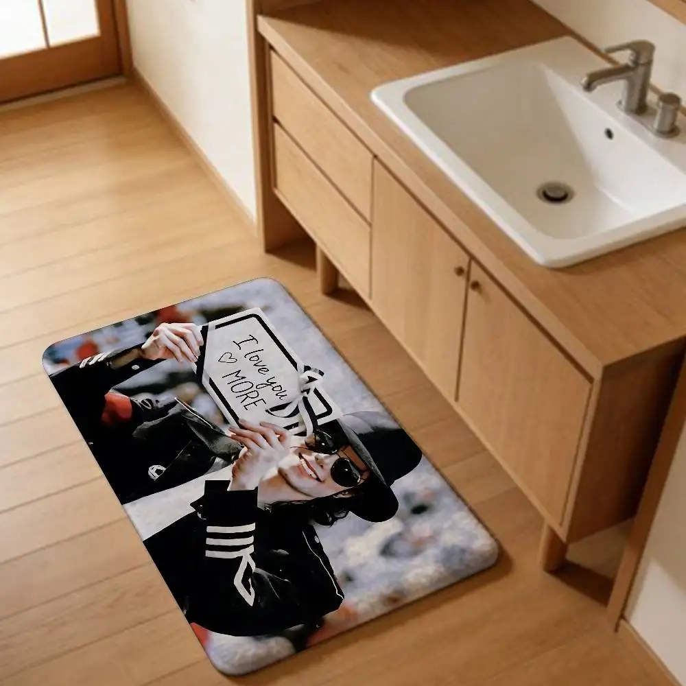 Singer Michael J-Jackson Floor Mat Rectangle Anti-slip Home Soft Badmat Front Door Indoor Outdoor Mat Hotel Decor Mat