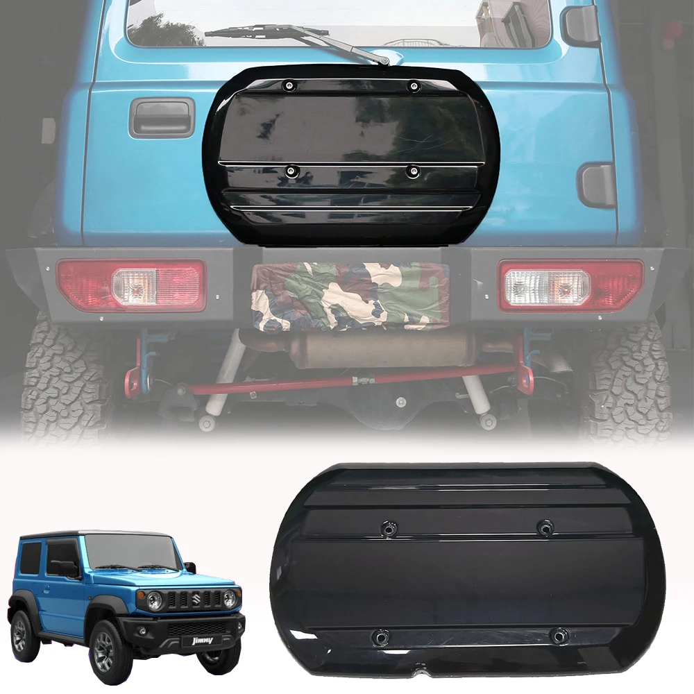 

For SUZUKI JIMNY SIERRA JB64 JB74 2018-2023 ABS Car Spare Tyre Cover Tailgate Rear Door Tire Shell Protecive Guard