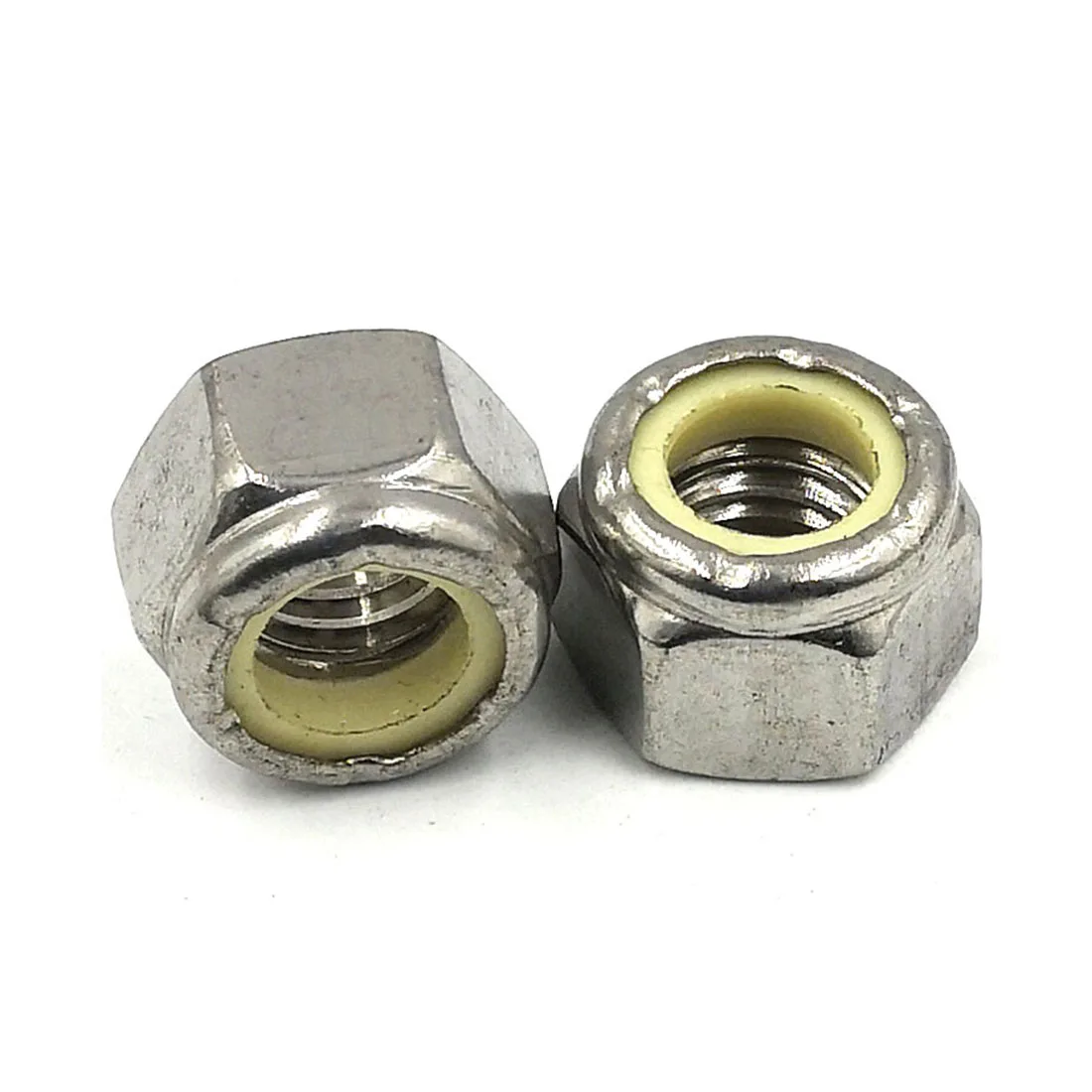 M2 M2.5 M3 M4 M5 M6 M8 M10 M12-M24 Carbon Steel 304 Stainless Steel Hex Flange Nylon Insert Lock Nut Self-locking Nylock Locknut