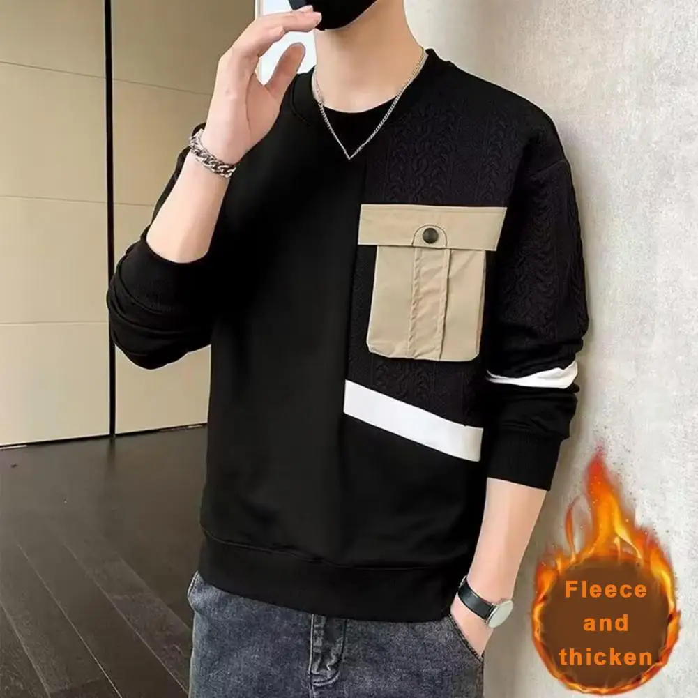 Stijlvolle O-Hals Gesplitste Zakken Asymmetrisch T-Shirt Heren Kleding 2023 Lente Nieuw Oversized Casual Pullovers All-Match T-Shirt