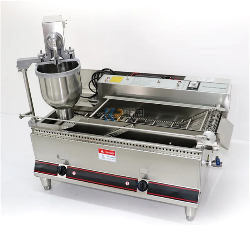 Dubbele Rij Stoom Elektrische Mochi Donut Machine Friteuse Donuts Maker Volautomatische Donut Making Machine Donut Dispenser