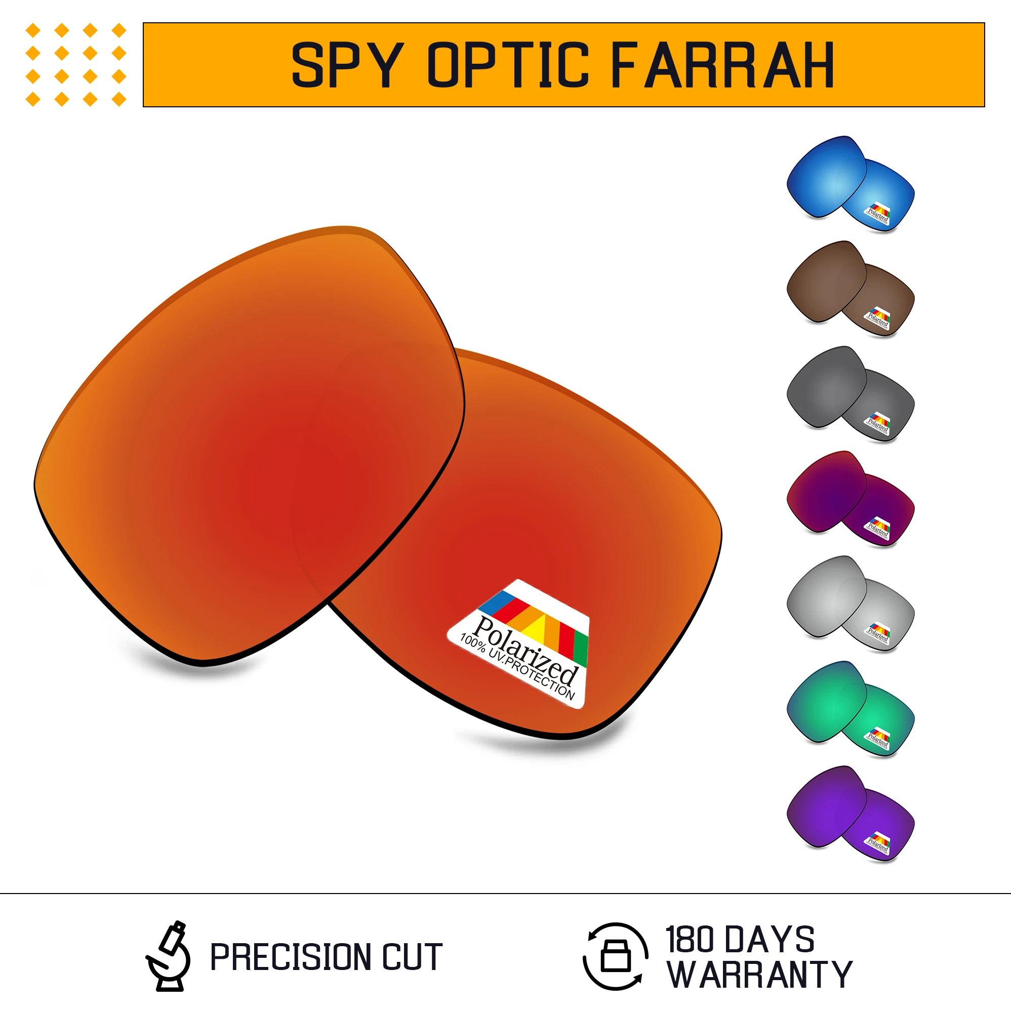 

Сменные поляризационные линзы Bwake для оправы солнцезащитных очков Spy Optic Farrah — несколько вариантов