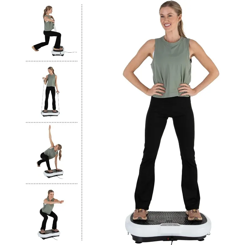 Vibration Plate Exercise Machine - Vibrating Platform with Adjustable Speed and 3 Strength Modes - Workout Equipment by Wakeman,