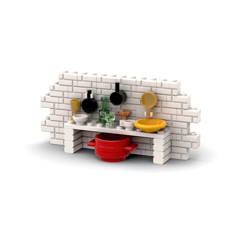 FABULAND POT Compatible 4341 figurine accessoires portables briques autobloquantes blocs de construction jouets accessoires