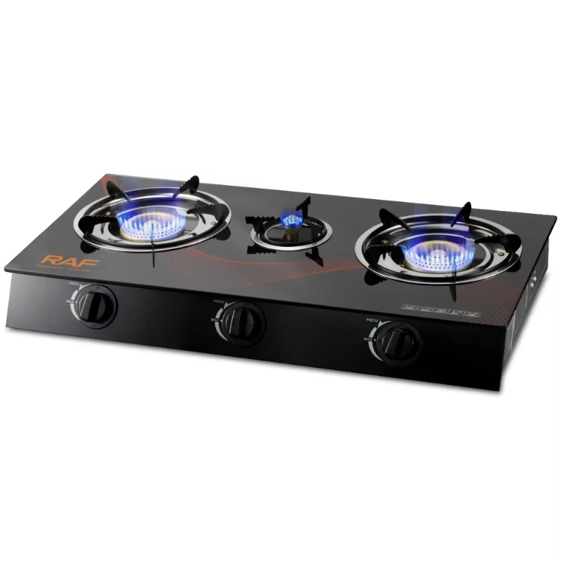 

Most Popular Electronic Ignition Desktop Cooker Cylinderless Kitchen Desktop Electric 3 Burner Gas Stove