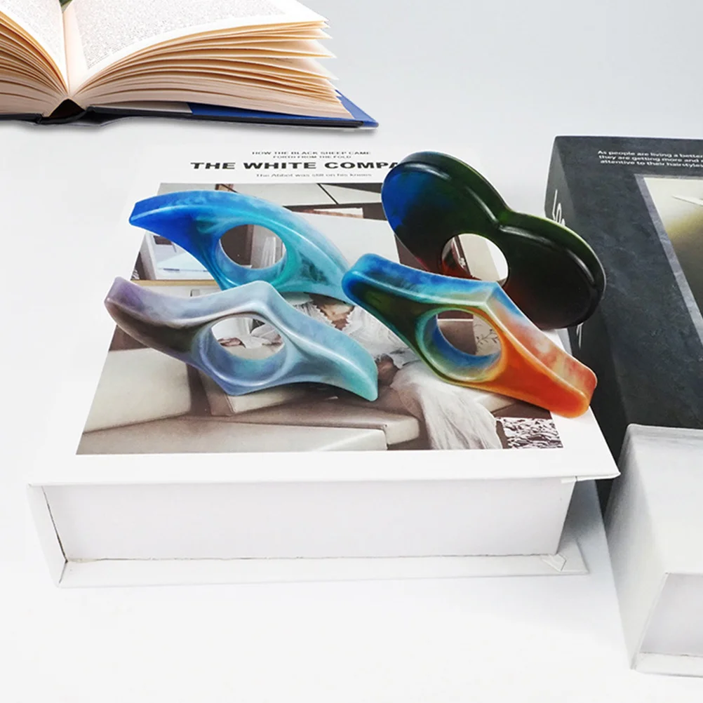 

1pc Crystal Epoxy Book Page Holder Mold Diy Silicone Mould For Thumb Ring Bookmark Casting Literary Present Reading Accessory