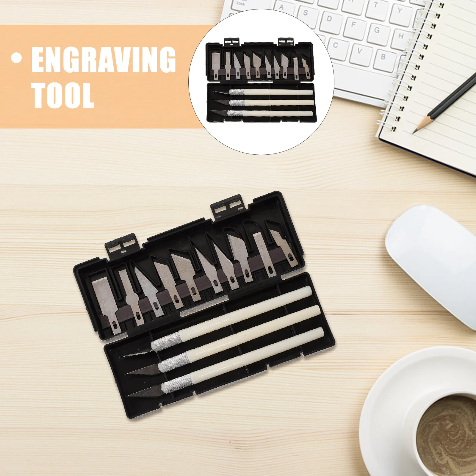 

Набор из 2 инструментов для резки бумаги: ножи из углеродистой стали для рукоделия, творчества, художественной резьбы и гравировки