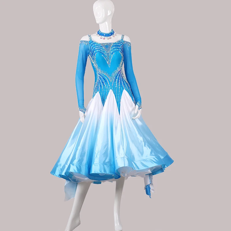 

Элегантное вечернее платье в пол для бальных танцев для женщин, стильная одежда для сальсы для взрослых дам