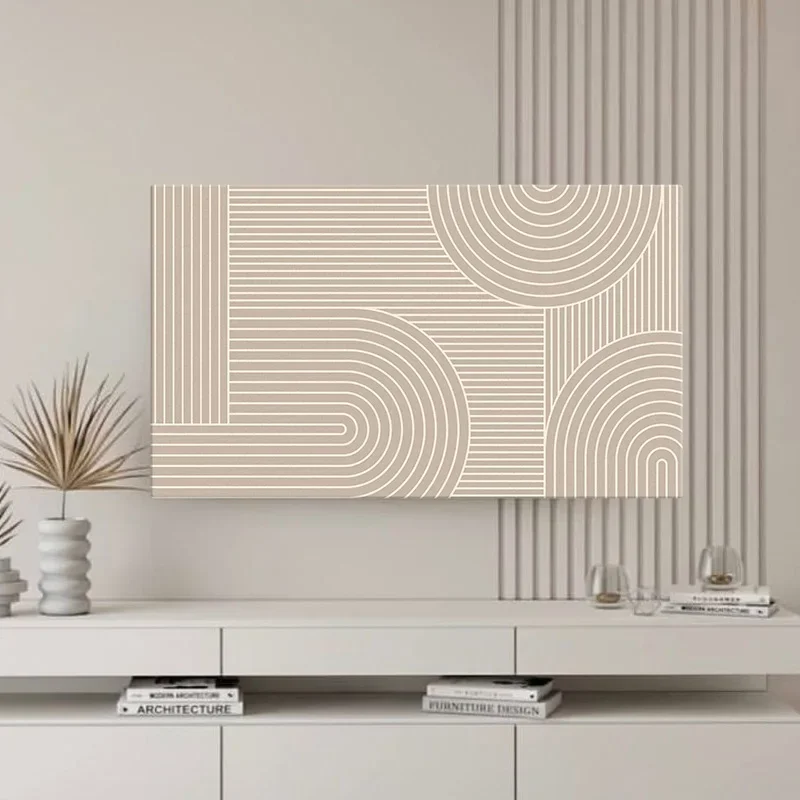 Minimalist Line Elastic TV Decorative Covers LCD Screen Anti Slip Cover Environment protection  Moisture-proof Television Sheath