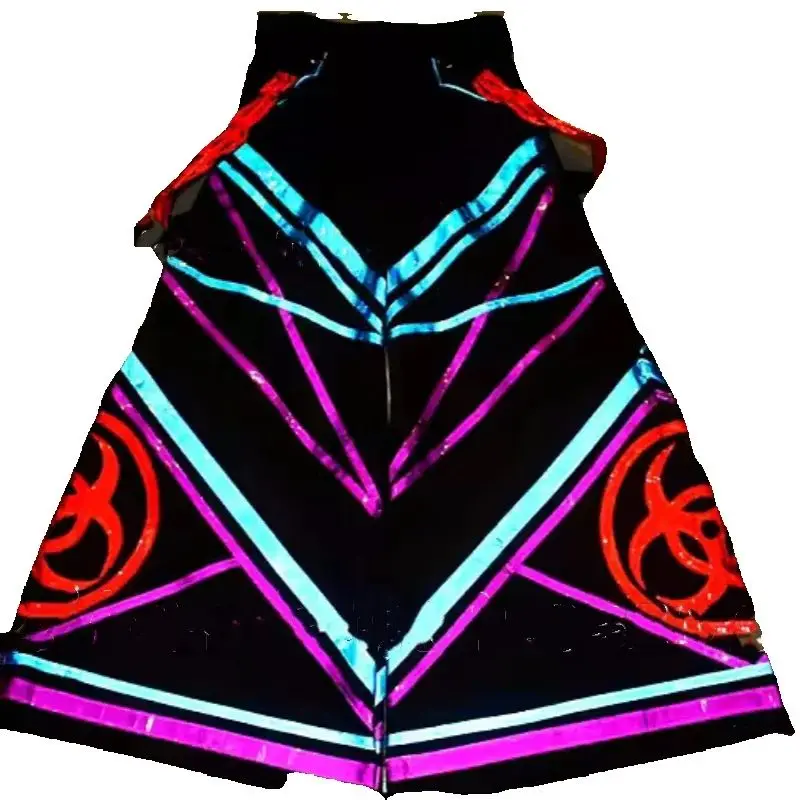 

Брюки для танцев Shuffle Ghost Step, брюки ночного видения со светоотражающей полосой, светящиеся брюки для танцев смерти, одежда для подростков, новинка 2023 г.