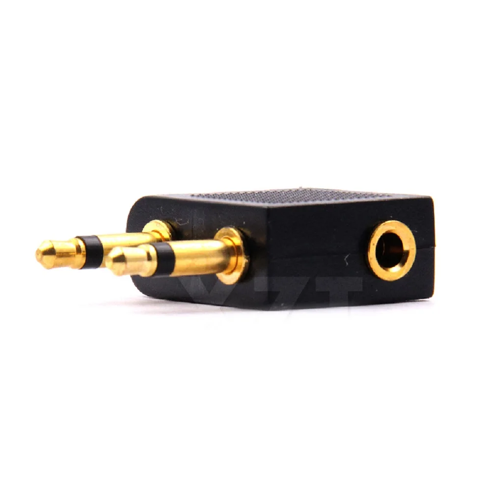 

Аудиоадаптер с разъемом 3,5 мм, дорожный разъем для наушников, разъем звукового преобразователя 1/2, аудиоадаптер для путешествий в самолете, наушники для наушников