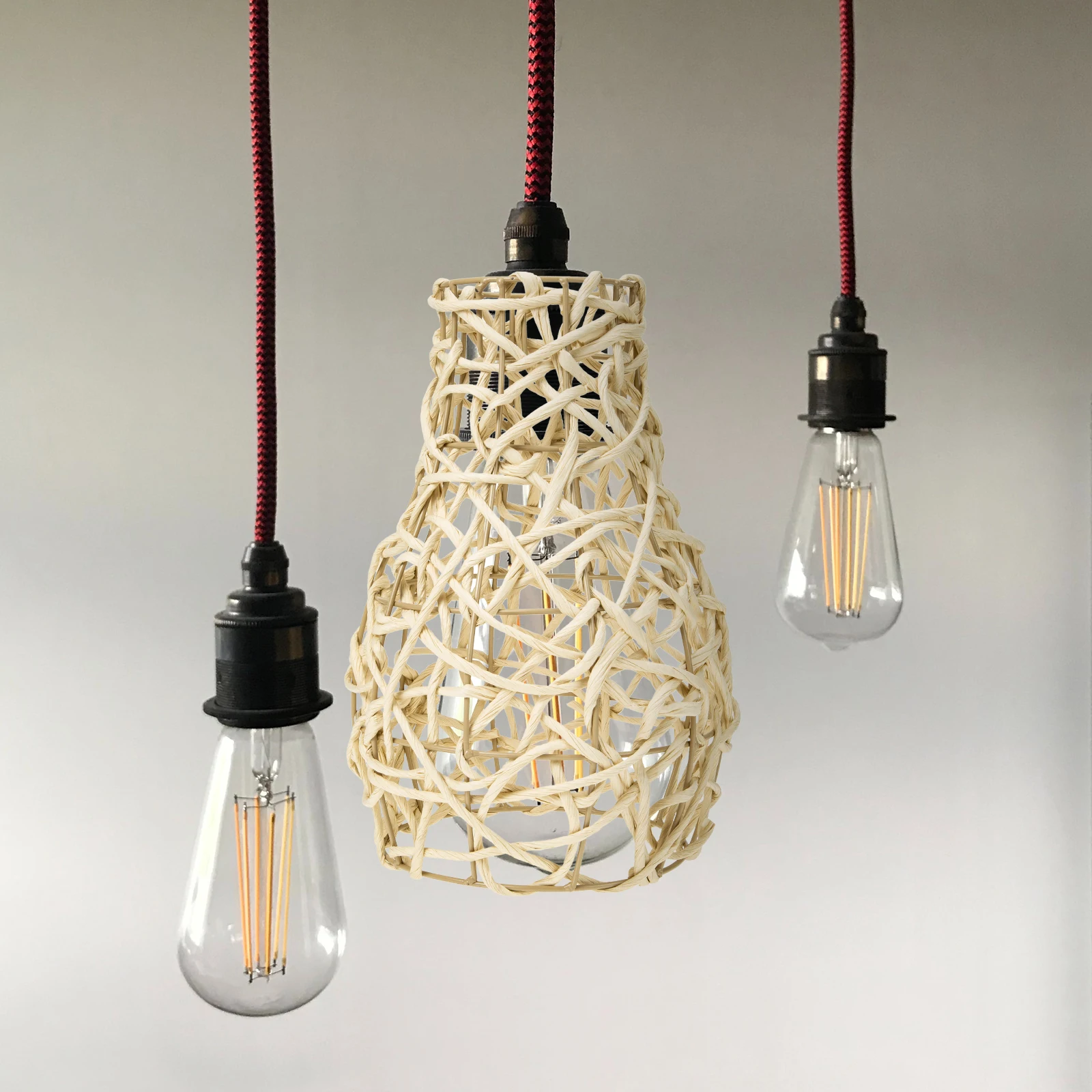 

1Pc Paper Rope Lampshade Bohemian Light Cover Bedroom Warm Hotel Decor Ceiling Light Shade Chandelier