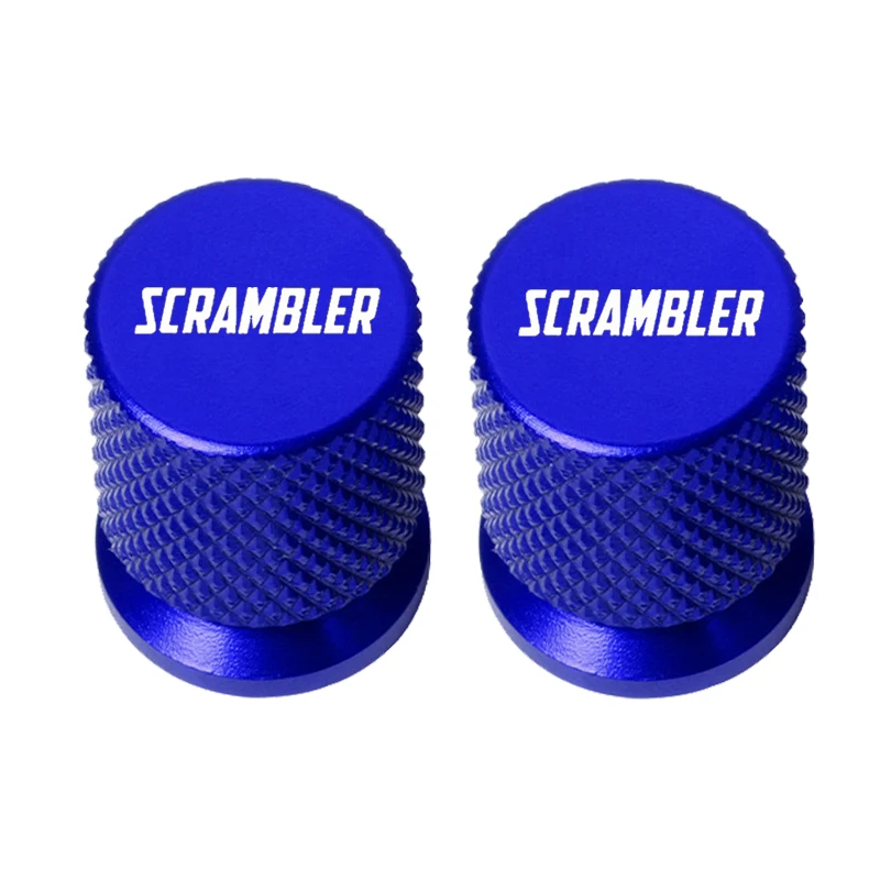 ฝาครอบวาล์วยางรถจักรยานยนต์ 2 ชิ้น ทำจากอลูมิเนียมอัลลอยด์ CNC สำหรับ Ducati Scrambler 400 800 1100 อุปกรณ์เสริม