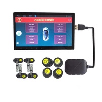 USB Tire Pressure Monitoring Plug-and-Play Car TPMS Tire Pressure Monitoring System Built-in External Wireless Detection