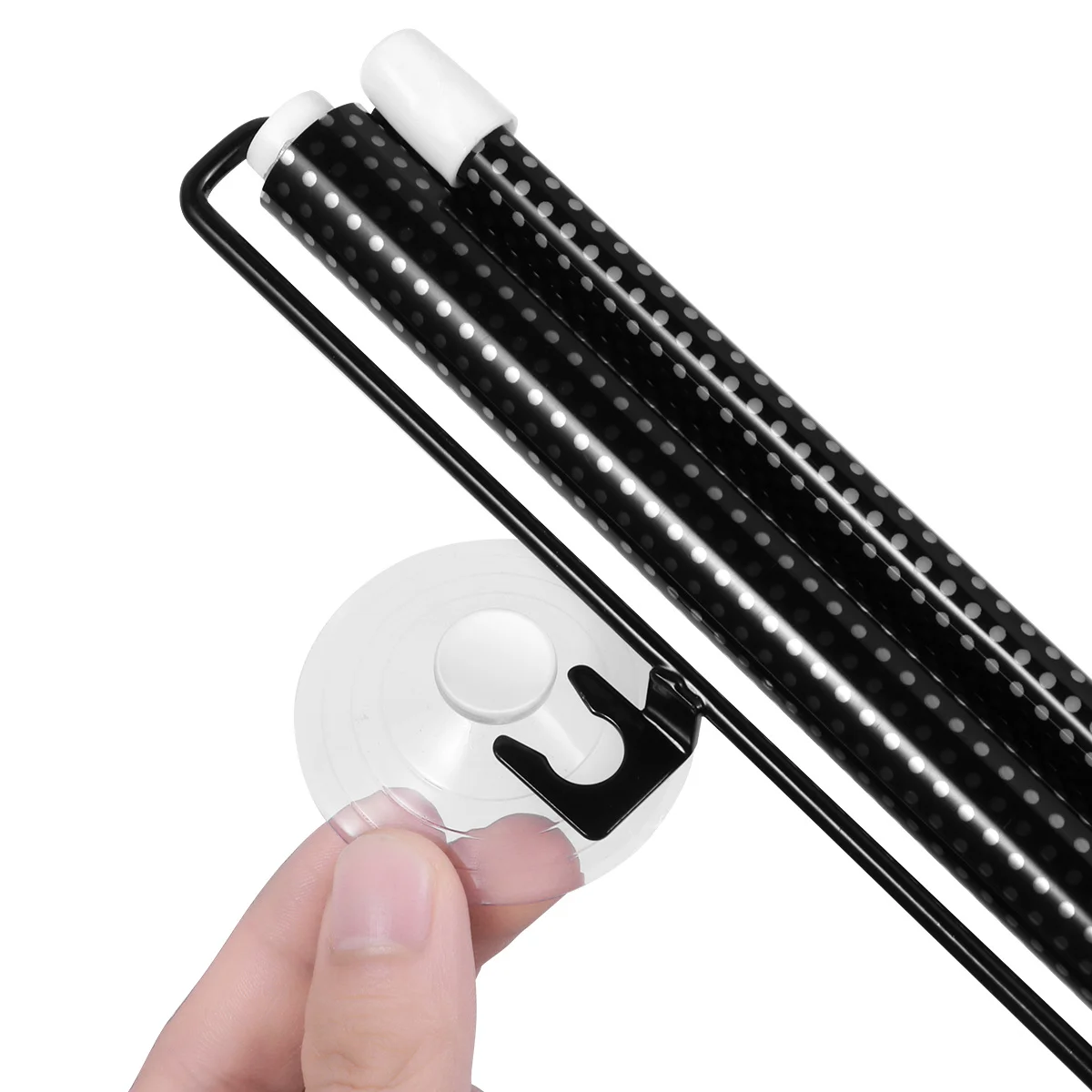 

Free-Perforated Suction Cup Sunshade Balcony Black Mesh Dot Portable Temporary Blinds Sun Protection Curtain Door Window