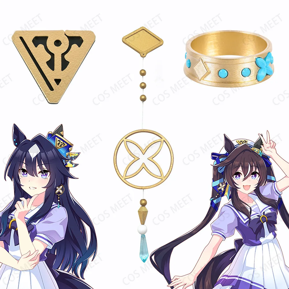 

【Lannuo's Home】Косплей-аксессуар для волос Uma Musume Pretty Derby Verxina Vivlos, головной убор для Хэллоуина, карнавала, конвенции, с принтом