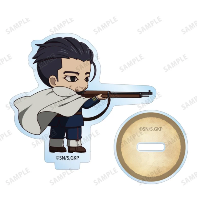 Anime Golden Kamuy Battle Shadow Ver Ogata Hyakunosuke Q-Style Acrylic Stand Figure Model Plate Keychains Desk Decor