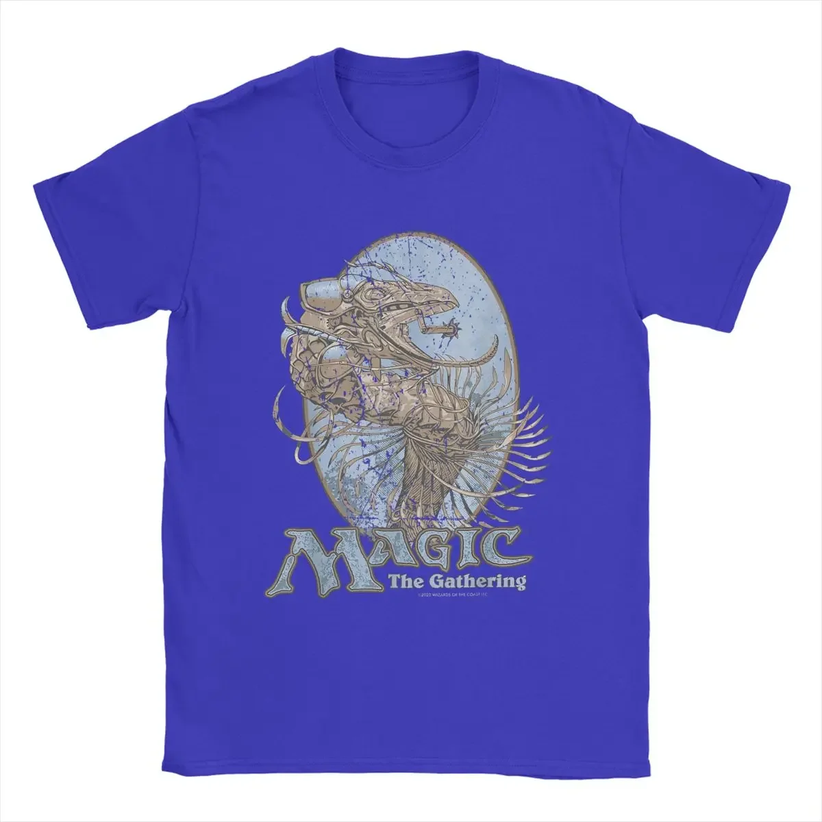 Short Sleeve Crewneck T-Shirts 100% Cotton Adult Clothes Magic The Games Gathering MTG Men T Shirts Urza Dragon Vintage Tees