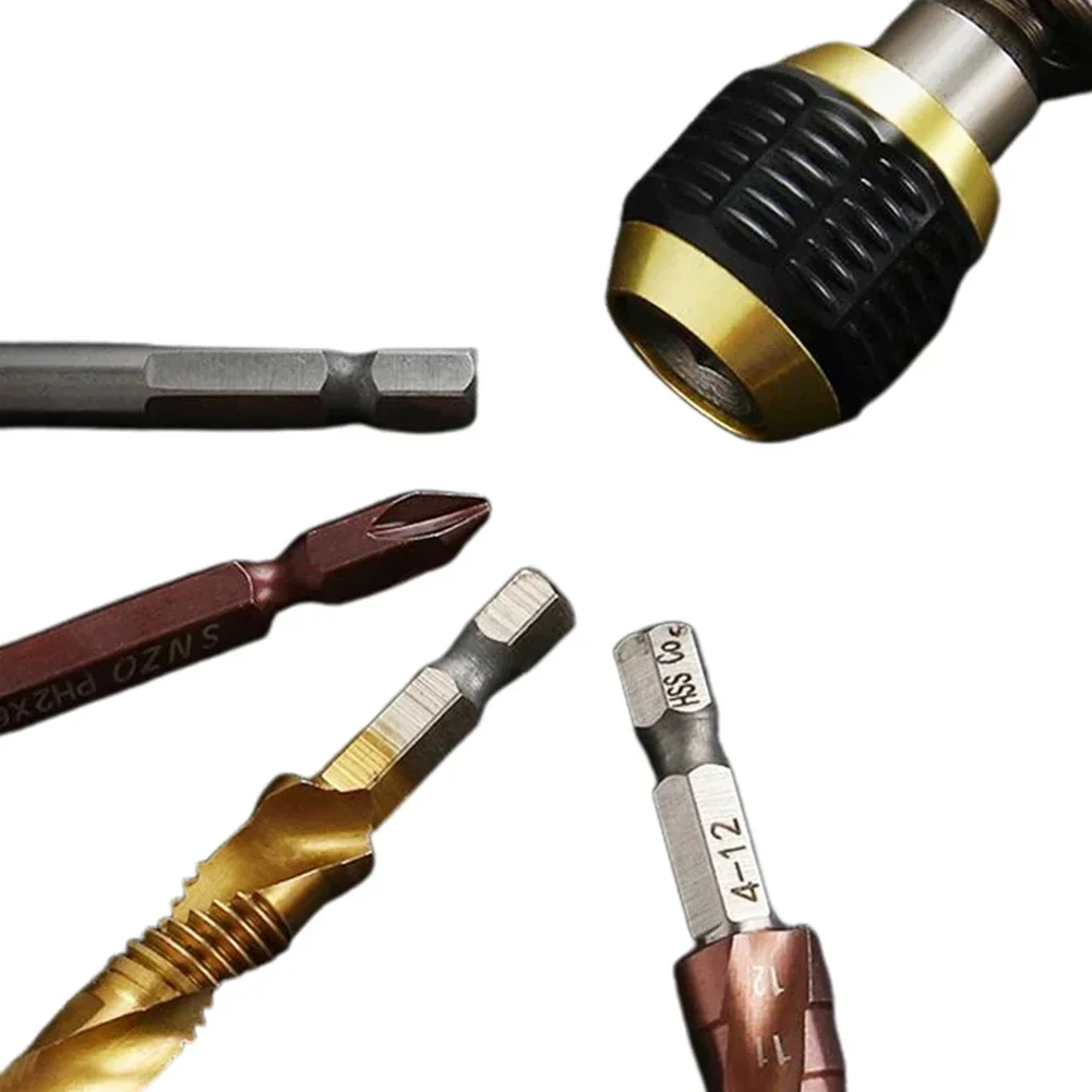 Brand New High Quality Accessories Keyless Drill Chuck Screwdriver 60mm Length Indexable Drill Bit Non-slip Handle