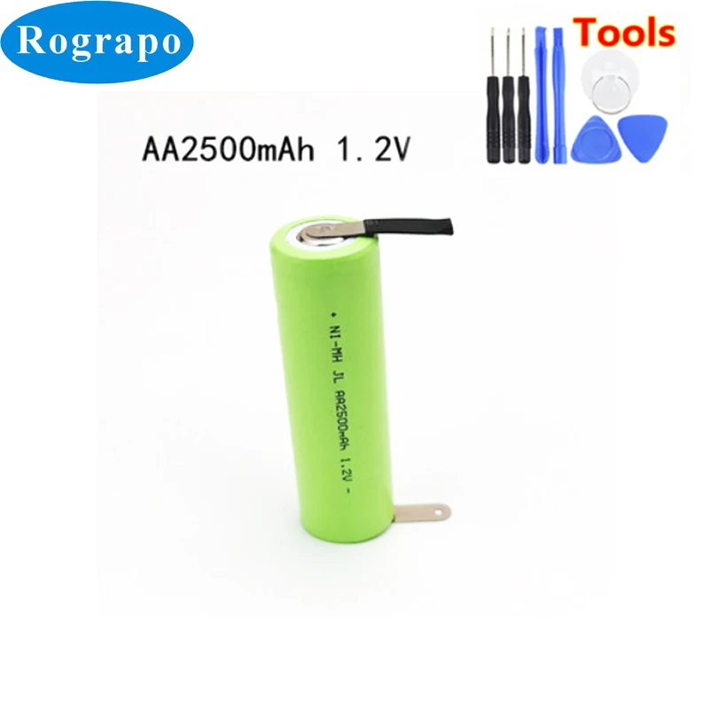 New 2500mAh AA Ni-MH Rechargeable Battery For Philips HQ560 HQ586 HQ5812 HQ5813 HQ662 HQ664 HQ686 HQ6675 HQ6070 HQ6073 Shaver